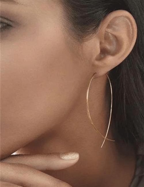 Sigga | lange enkle øreringe