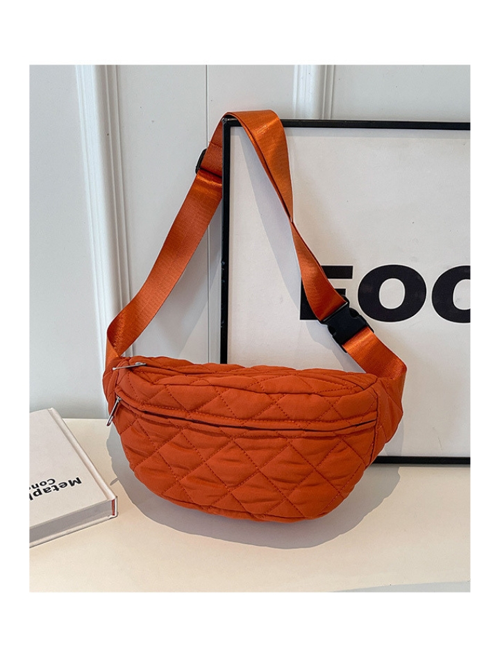 Flora | mørk orange vatteret Bumbag lynlås